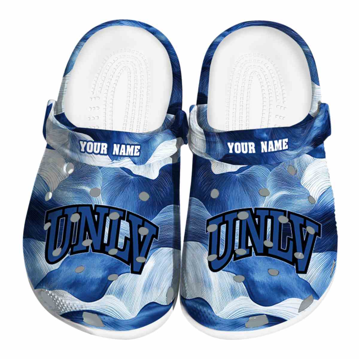 Footwearmerch UNLV Rebels NCAA Sport Crocs Crocband Clogs Shoes Comfortable For Men Women and Kids