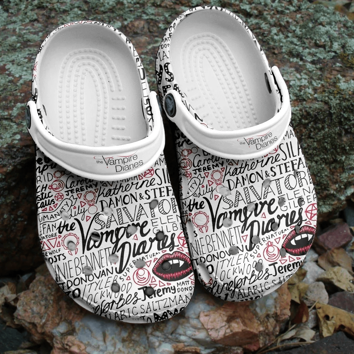 Footwearmerch Vampire Diaries Crocs Crocband Clogs Shoes Comfortable For Men Women