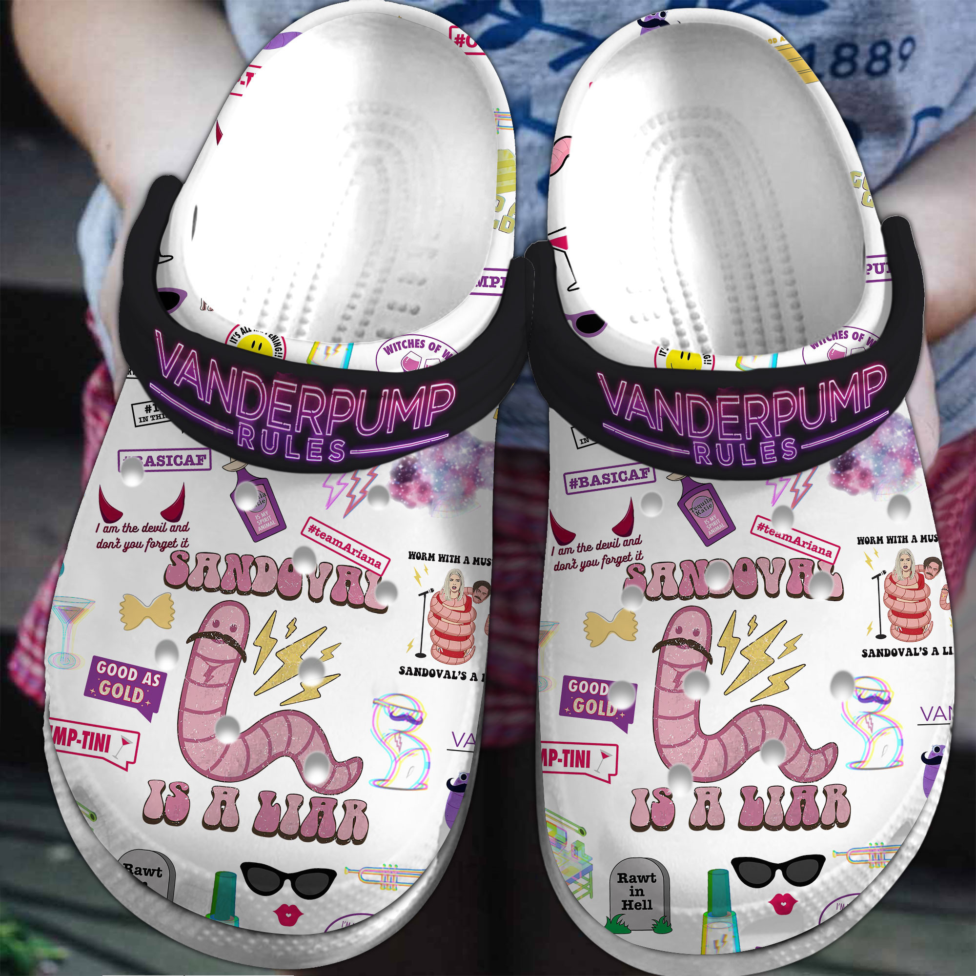 Footwearmerch Vanderpump Rules TV Series Crocs Crocband Clogs Shoes Comfortable For Men Women and Kids