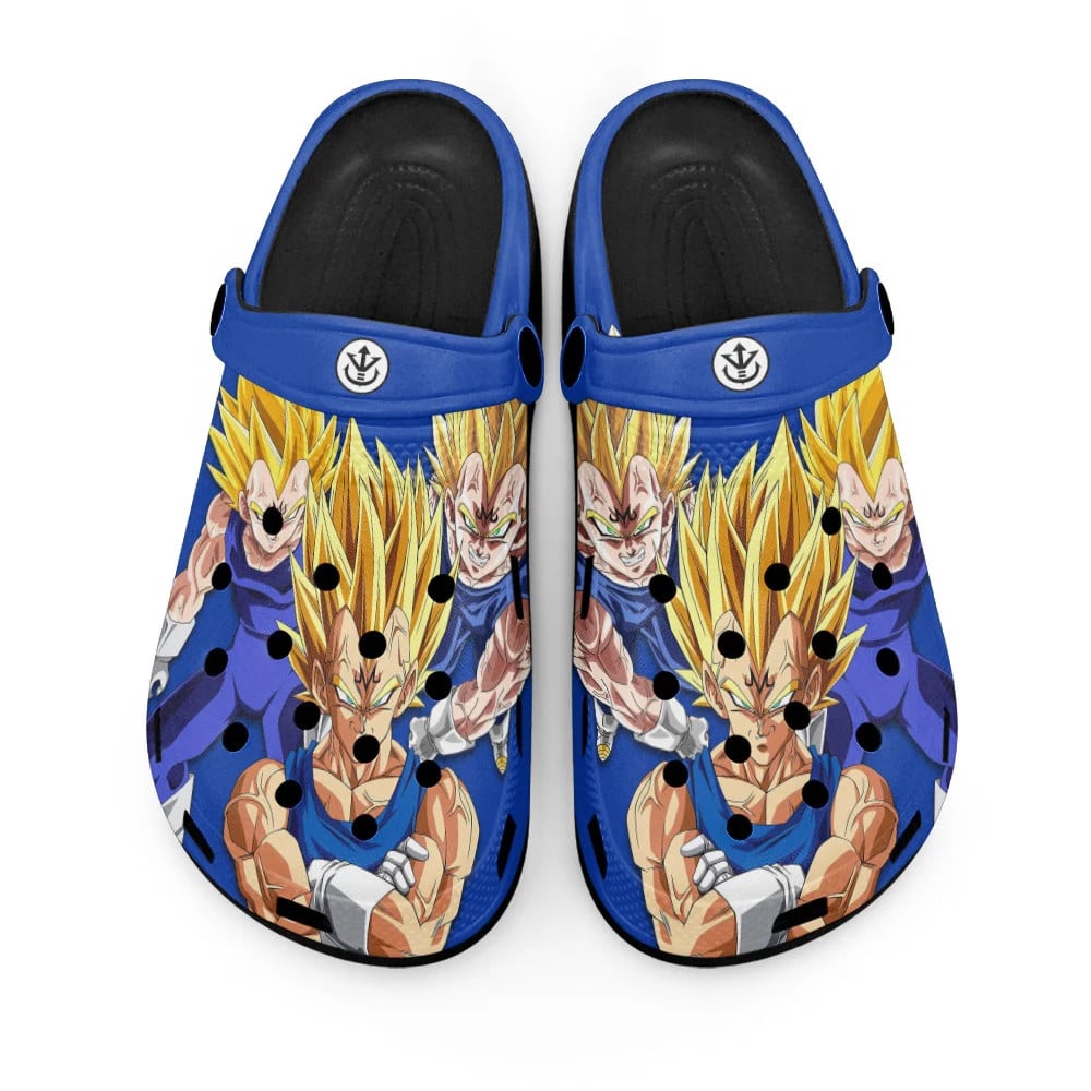 Footwearmerch Vegeta Majin Dragon Ball Anime Crocs Crocband Clogs Shoes Comfortable For Men Women and Kids