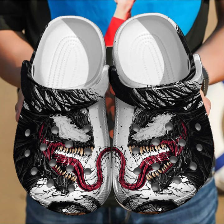 Footwearmerch Venom Movie Crocs Crocband Clogs Shoes Comfortable For Men Women and Kids