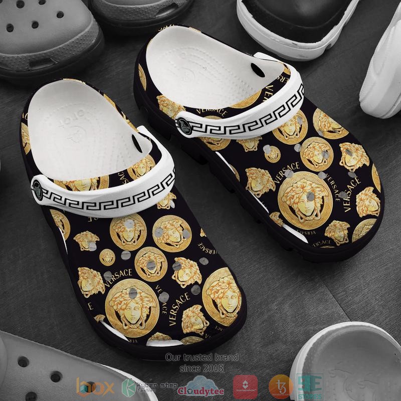 Footwearmerch Versace Brand Crocs Crocband Clogs Shoes Comfortable For Men Women and Kids