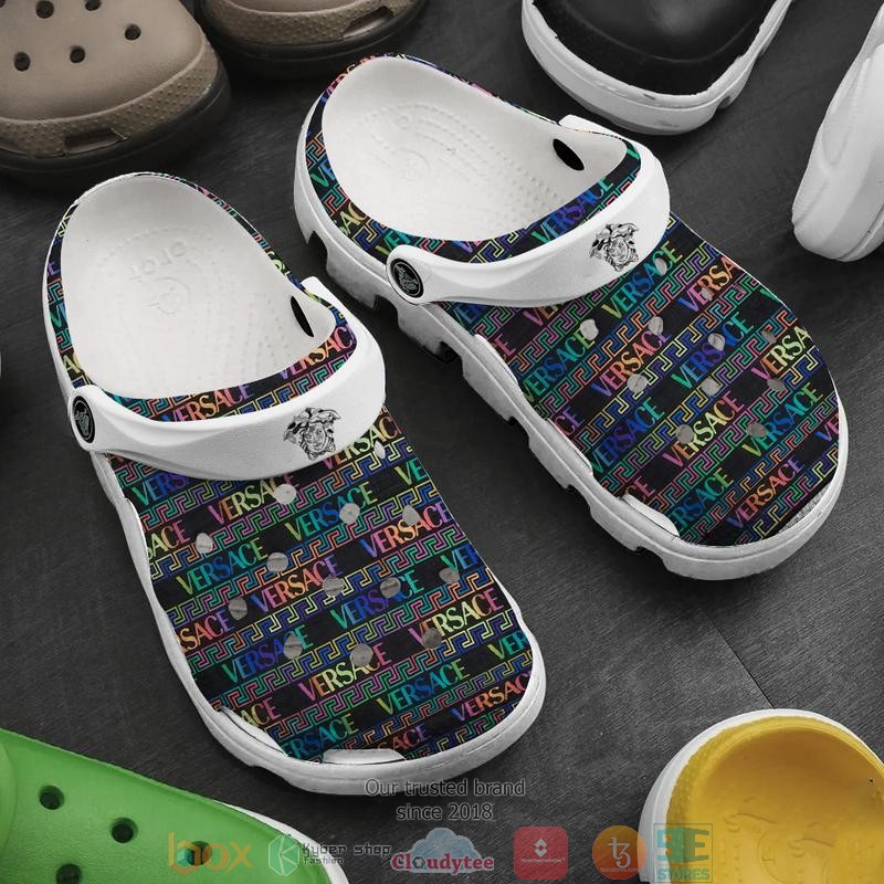 Footwearmerch Versace Brand Crocs Crocband Clogs Shoes Comfortable For Men Women and Kids