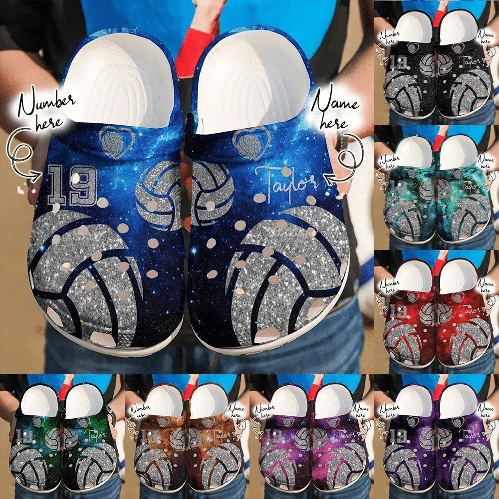 Footwearmerch Volleyball - Personalized Volleyball Lovers Clogs Shoes For Men And Women