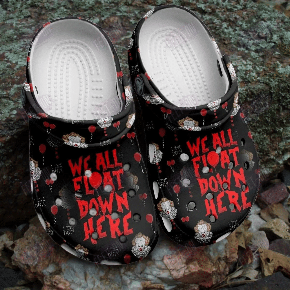 Footwearmerch We All Float Down Here It Horror Movie Halloween Classic Clogs Shoes