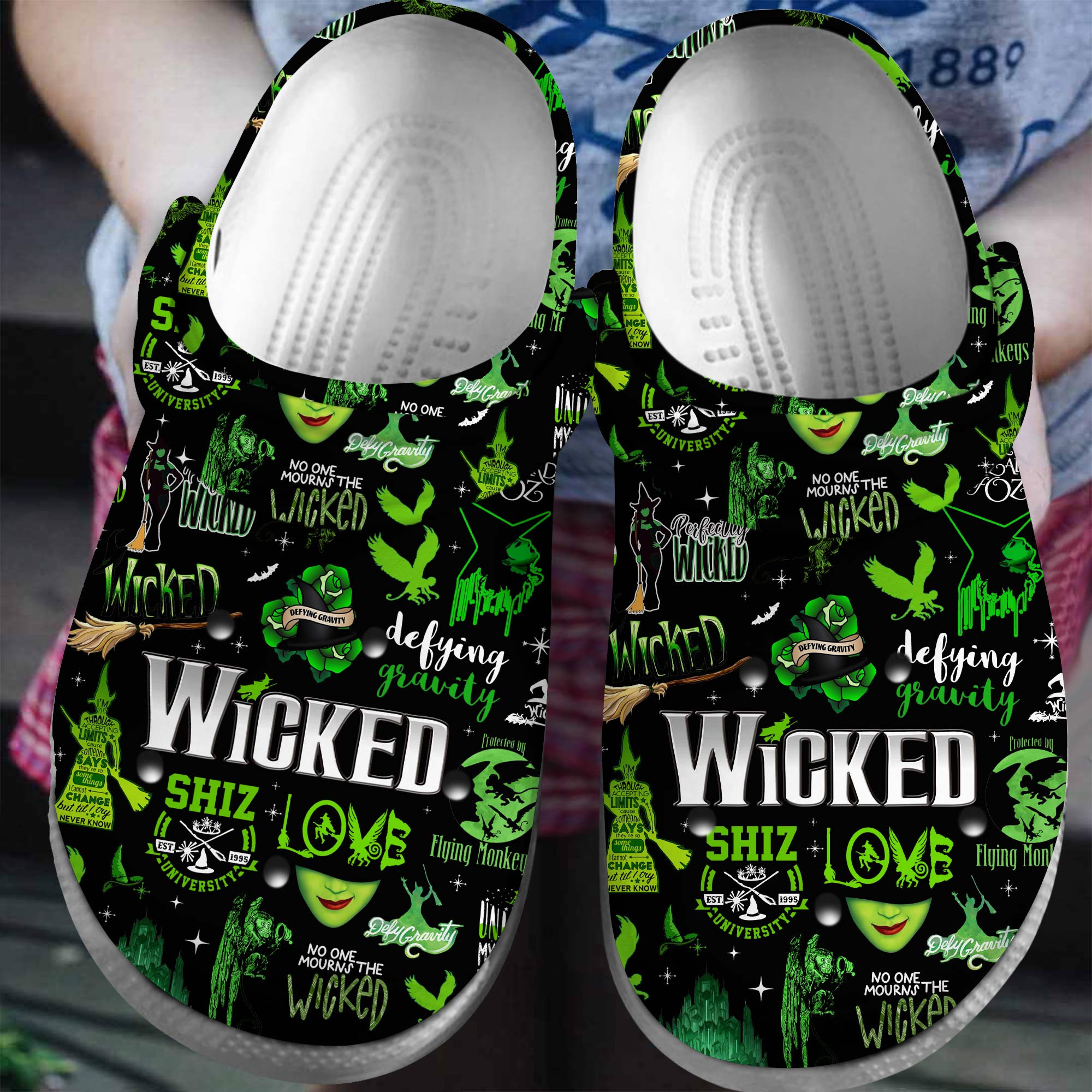 Footwearmerch Wicked Music Crocs Crocband Clogs Shoes Comfortable For Men Women and Kids