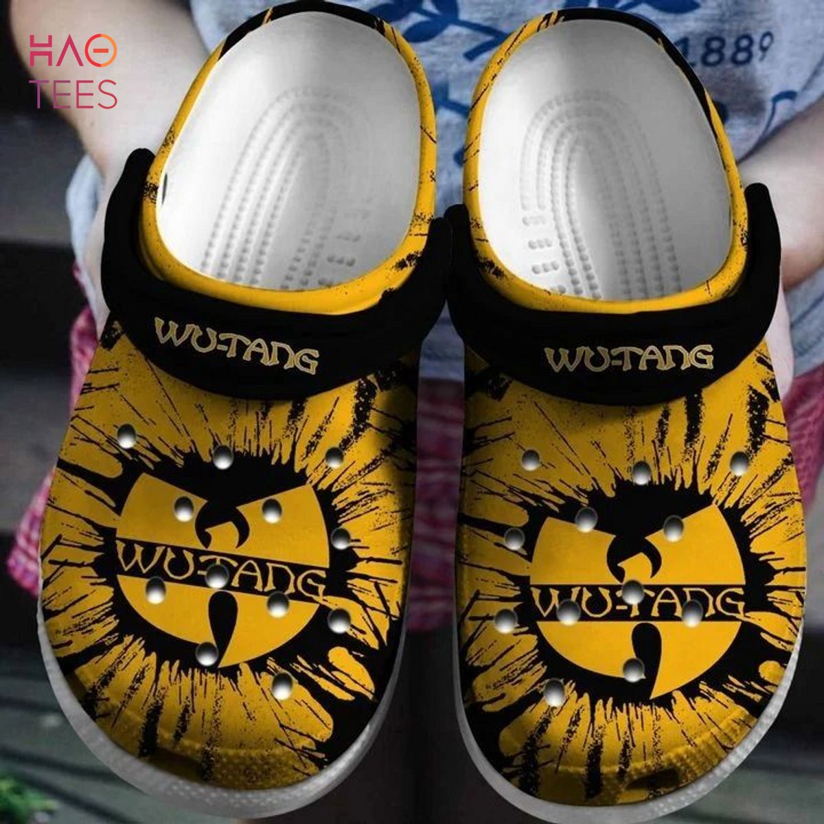 Footwearmerch Wu Tang Clan Music Crocs Crocband Clogs Shoes Comfortable For Men Women and Kids