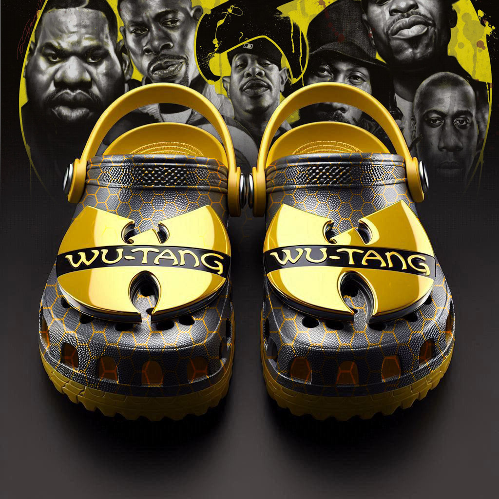 Footwearmerch Wu-Tang Clan Music Crocs Crocband Clogs Shoes Comfortable For Men Women and Kids