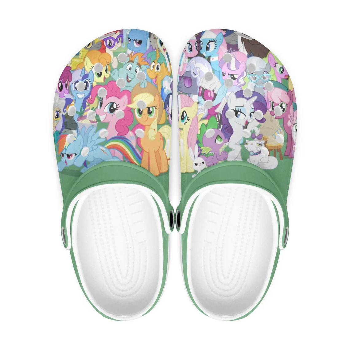 Footwearmerch My Little Pony Dash Cartoon Crocs Crocband Shoes Clogs Custom Name For Men Women and Kids