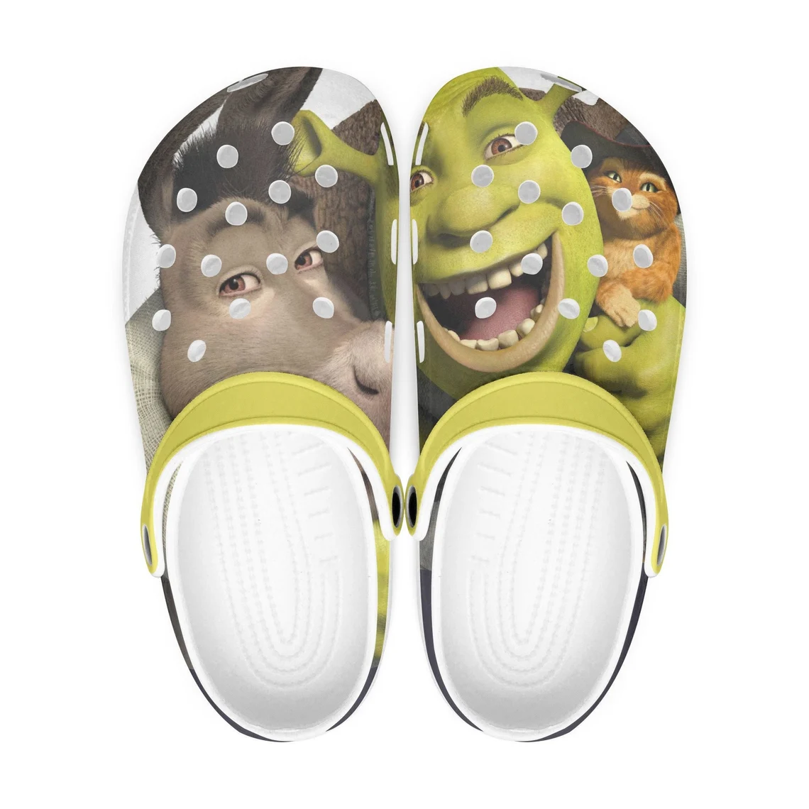 Footwearmerch Shrek Cartoon Crocs Crocband Shoes Clogs Custom Name For Men Women and Kids