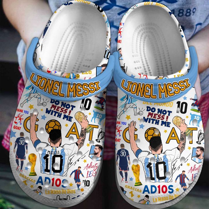 Footwearmerch Lionel Messi Inter Miami Football Soccer Sport Crocs Crocband Clogs Shoes Comfortable For Men Women and Kids