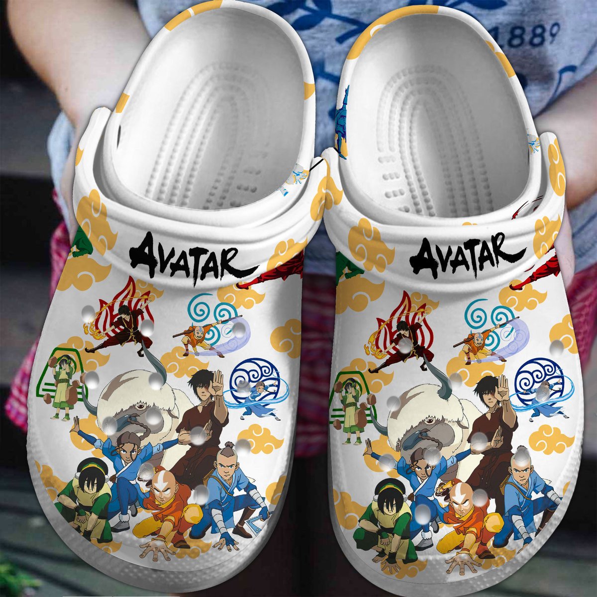 Footwearmerch Avatar Cartoon Crocs Crocband Clogs Shoes Comfortable For Men Women and Kids