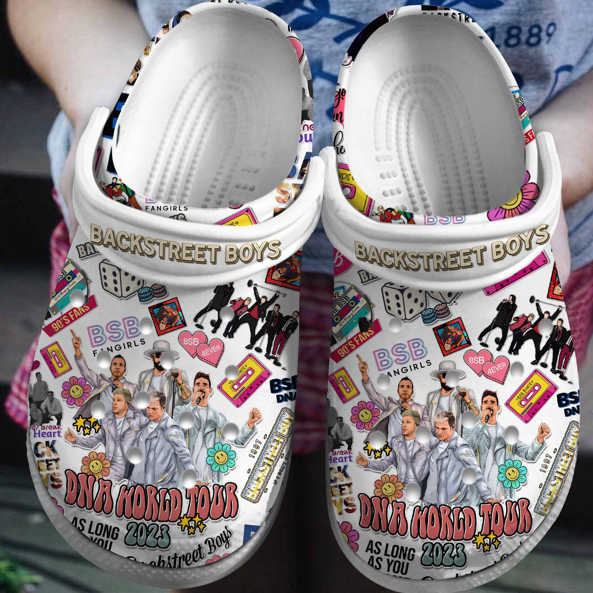 Footwearmerch Backstreet Boys Music Band Crocs Crocband Clogs Shoes Comfortable For Men Women and Kids