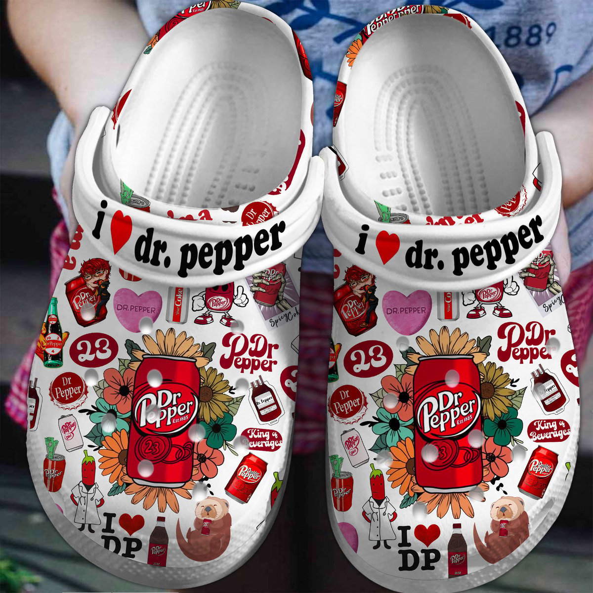 Footwearmerch Dr Pepper Crocs Crocband Clogs Shoes Comfortable For Men Women and Kids
