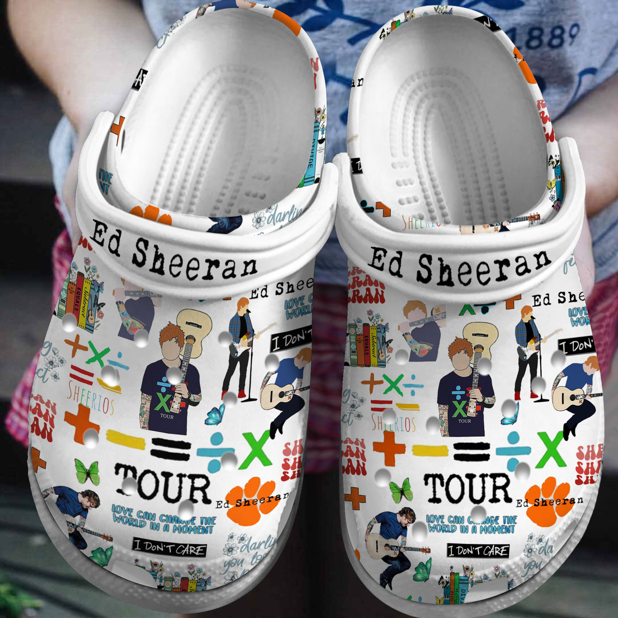 Premium Ed Sheeran Music Crocs Crocband Clogs Shoes Comfortable For Men Women and Kids