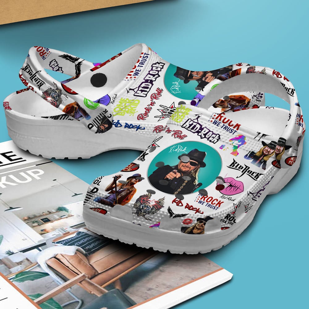 Footwearmerch Kid Rock Singer Music Crocs Crocband Clogs Shoes Comfortable For Men Women and Kids