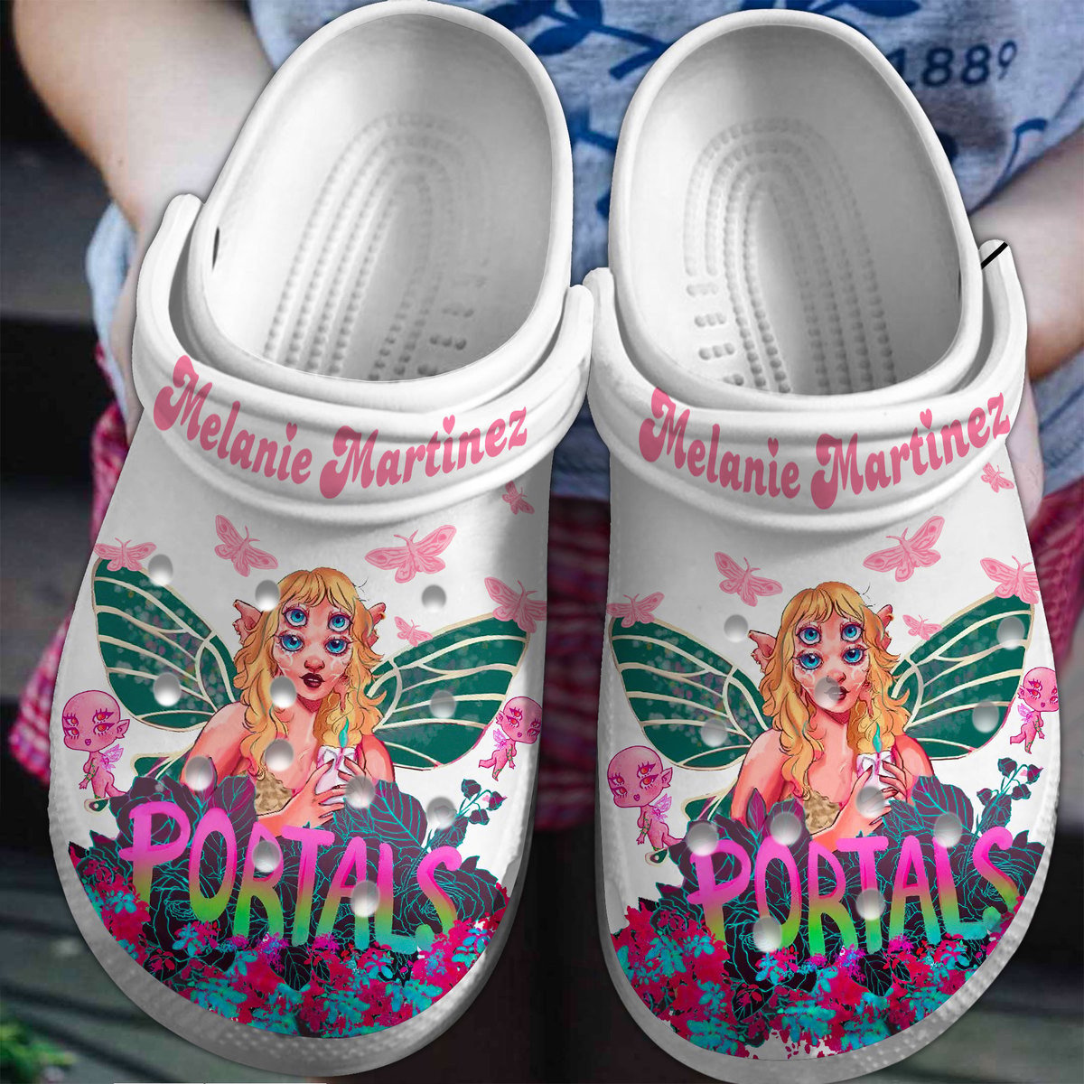 Footwearmerch Portals Melanie Martinez Singer Music Crocs Clogs Crocband Shoes Comfortable For Men Women and Kids