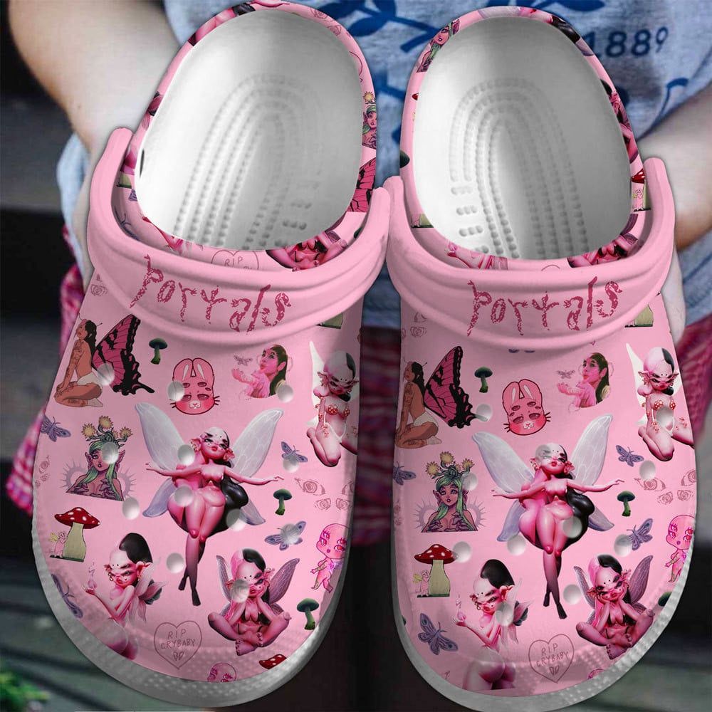 Footwearmerch Portals Melanie Martinez Singer Music Crocs Crocband Clogs Shoes Comfortable For Men Women and Kids