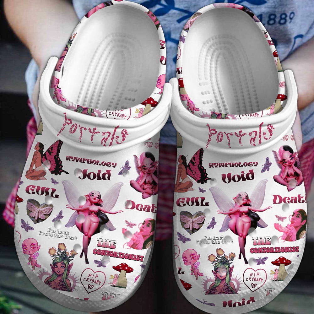 Footwearmerch Portals Melanie Martinez Singer Music Crocs Crocband Clogs Shoes Comfortable For Men Women and Kids
