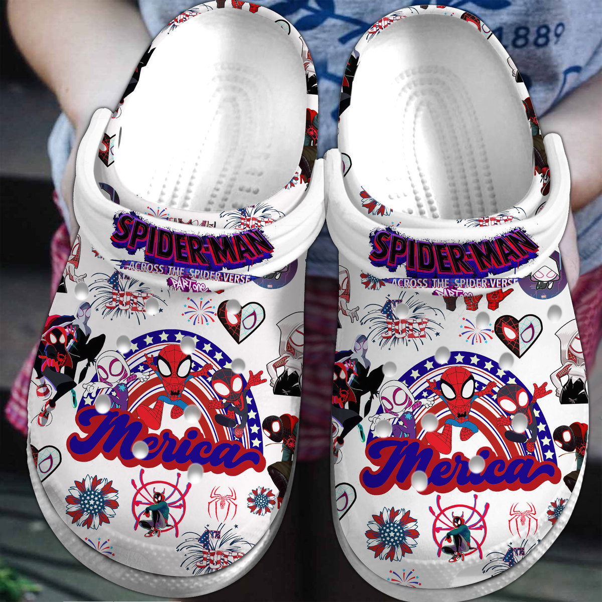 Premium Spider Man Comic Crocs Crocband Clogs Shoes Comfortable For Men Women and Kids
