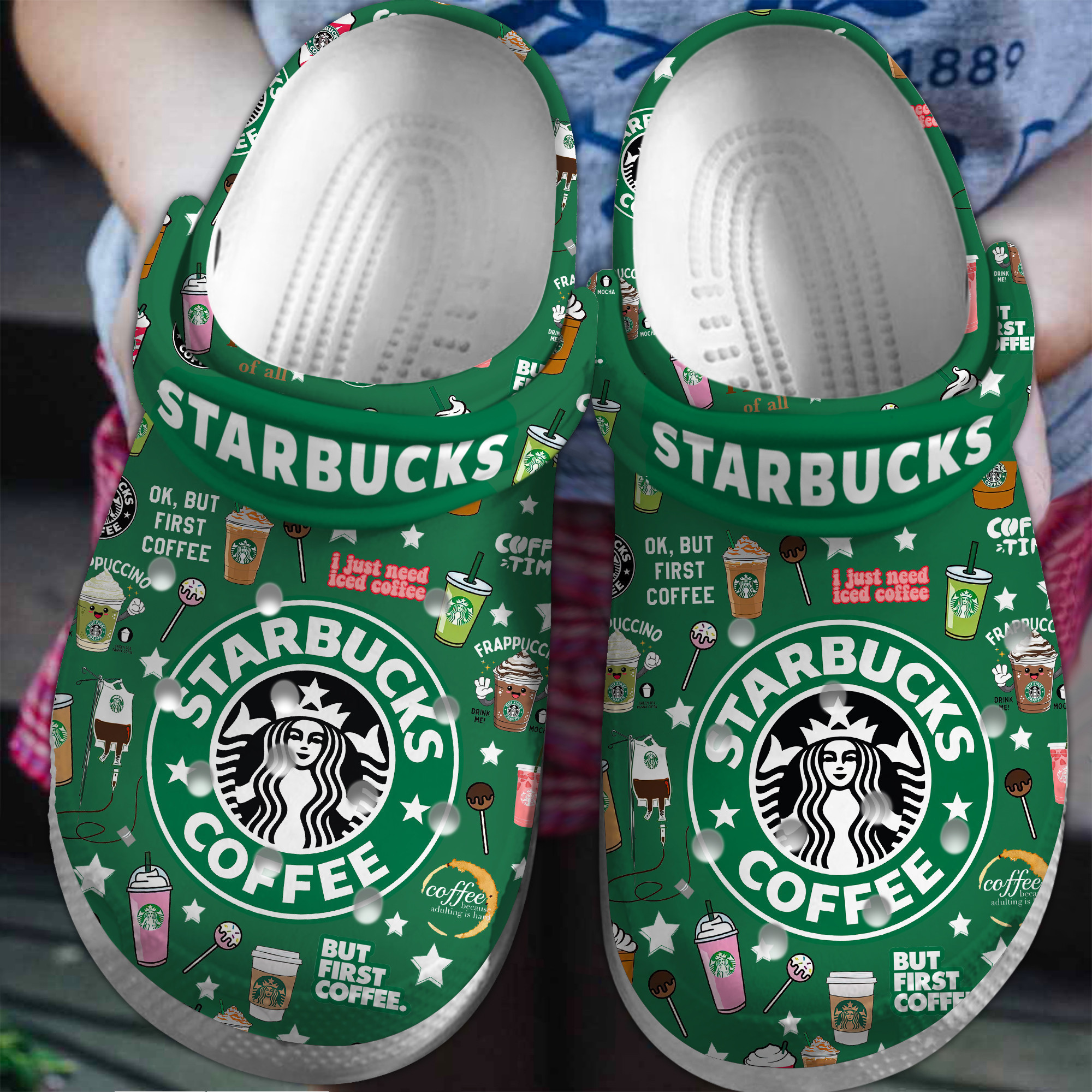 Footwearmerch Starbucks Crocs Crocband Clogs Shoes Comfortable For Men Women and Kids