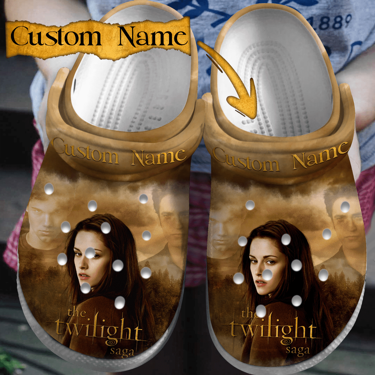 Footwearmerch The Twilight Saga Movie Crocs Crocband Clogs Shoes Comfortable For Men Women and Kids