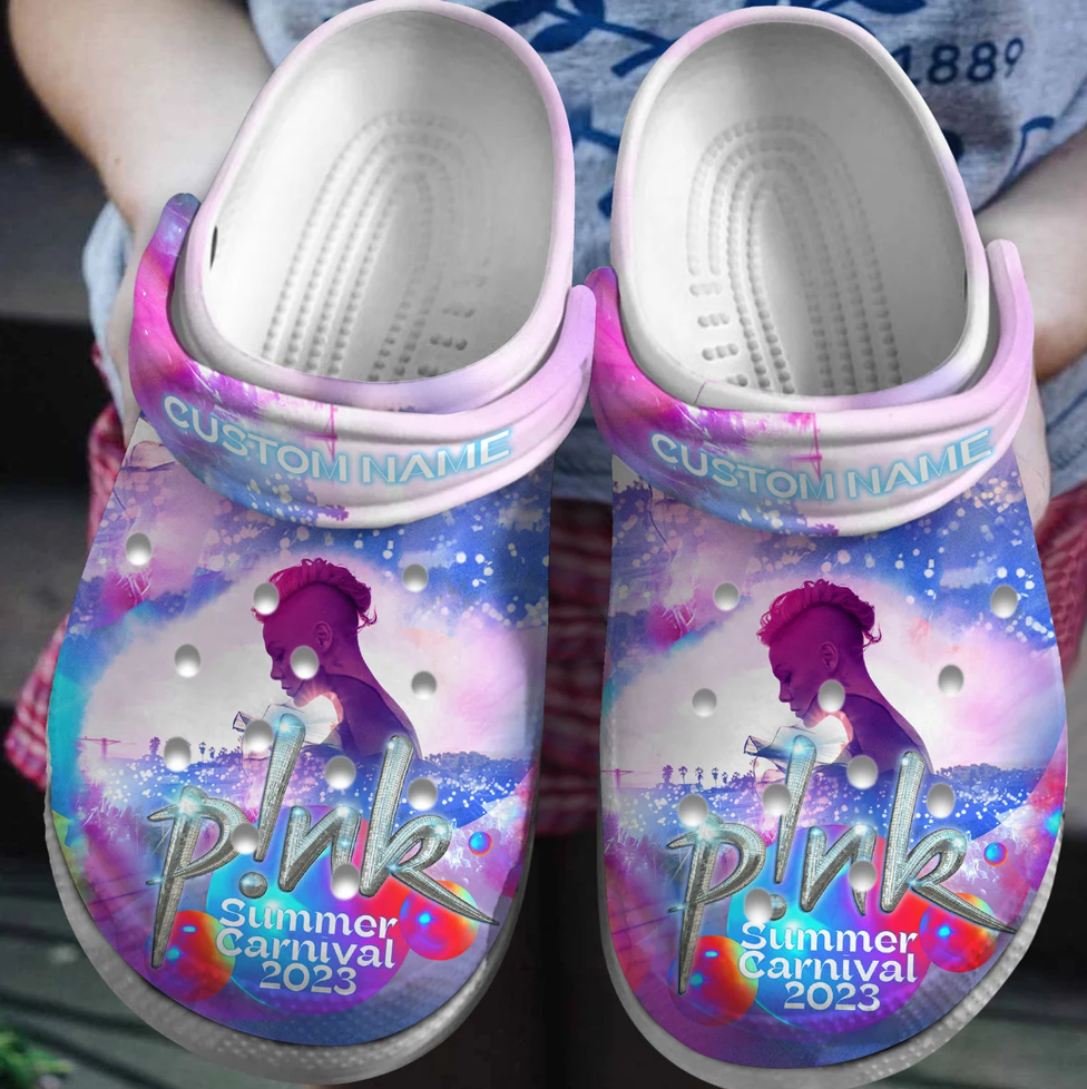 Footwearmerch Pink Singer Music Crocs Crocband Clogs Shoes Comfortable For Men Women